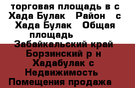 торговая площадь в с.Хада-Булак › Район ­ с.Хада-Булак › Общая площадь ­ 188 - Забайкальский край, Борзинский р-н, Хадабулак с. Недвижимость » Помещения продажа   